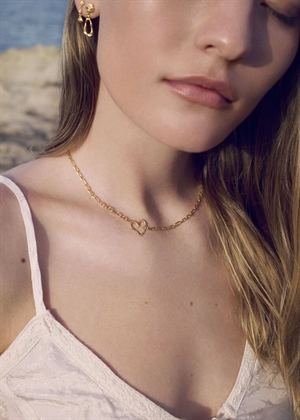 Ayiya necklace Forgyldt Maanesten 